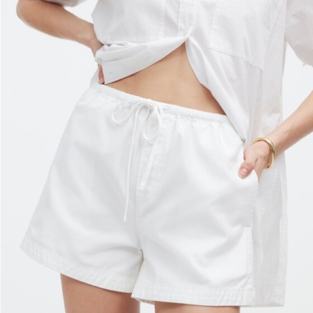 Madewell Cotton Drawstring Pull-On Shorts